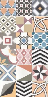EQUIPE CAPRICE PATCHWORK COLOURS 22104 20X20