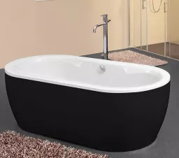 ВАННА АКРИЛОВАЯ KOLPA SAN SIRIS-FS 178X88 WHITE-BLACK (3838987 596387)