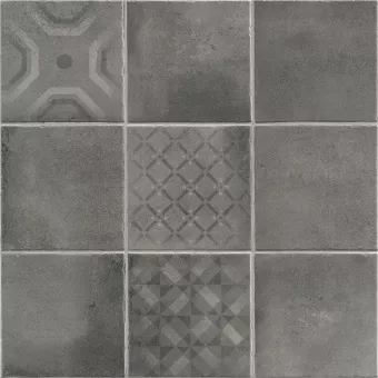 LA FENICE FATTOAMANO MAIOLICA NERO 61.5x61.5