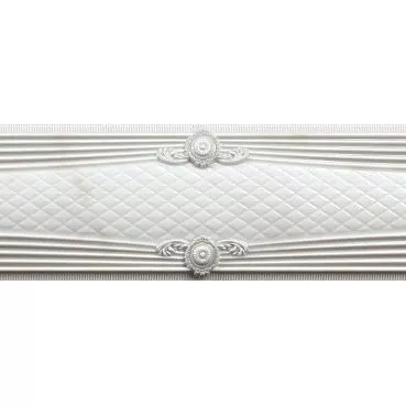 Фото плитки KERABEN LISTELO BOBOLI FLOW WHITE 8.5x30 из коллекции KERABEN MISTERY  Фото плитки KERABEN LISTELO BOBOLI FLOW WHITE 8.5x30 из коллекции KERABEN MISTERY