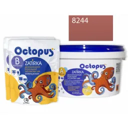 ЭПОКСИДНАЯ ЗАТИРКА OCTOPUS ZATIRKA 2-КОМП. ЦВЕТ КОРИЧНЕВО-КРАСНЫЙ 8244 2,5 КГ (8244-2)