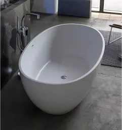 ВАННА ИЗ ИСКУССТВЕННОГО КАМНЯ ОТДЕЛЬНОСТОЯЩАЯ FLAMINIA APP 176Х91 СМ, WHITE (AP176V)