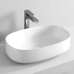 КЕРАМИЧЕСКАЯ РАКОВИНА 55 СМ ARTCERAM COGNAC, WHITE GLOSSY (COL003 01; 00)