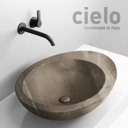 КЕРАМИЧЕСКАЯ РАКОВИНА 60 СМ CIELO LE GIARE, КОРИЧНЕВЫЙ МРАМОР (LGLA60-BP)