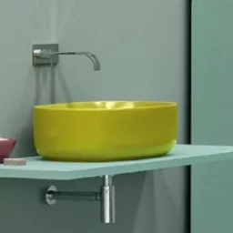 РАКОВИНА НАКЛАДНАЯ 50 СМ NIC DESIGN SEMPLICE, ЖЕЛТЫЙ ГЛЯНЦЕВЫЙ (001 375.071)