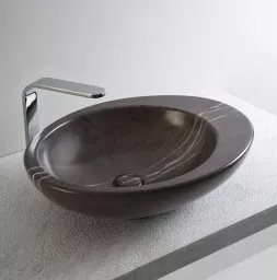 КЕРАМИЧЕСКАЯ РАКОВИНА 60 СМ CIELO LE GIARE, СЕРЫЙ МРАМОР (LGLA60-GS)