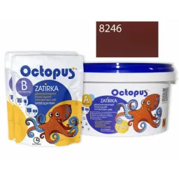 ЭПОКСИДНАЯ ЗАТИРКА OCTOPUS ZATIRKA 2-КОМП. ЦВЕТ КОРИЧНЕВО-КРАСНЫЙ 8246 2,5 КГ (8246-2)