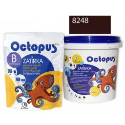 ЭПОКСИДНАЯ ЗАТИРКА OCTOPUS ZATIRKA 2-КОМП. ЦВЕТ КОРИЧНЕВО-КРАСНЫЙ 8248 1,25 КГ (8248-1)