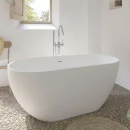 ВАННА ИЗ ЛИТИЕВОГО МРАМОРА SANYCCES RONDO 170Х80 СМ, БЕЛАЯ МАТОВЫЙ (BN312170080WM)