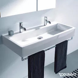 КЕРАМИЧЕСКАЯ РАКОВИНА 120 СМ DURAVIT VERO, БЕЛАЯ (0454120043)