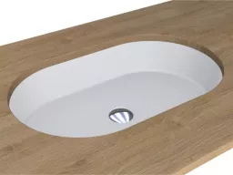 КЕРАМИЧЕСКАЯ ВСТРАИВАЕМАЯ РАКОВИНА 55 СМ MIRAGGIO ROME MIRASOFT, БЕЛЫЙ МАТОВЫЙ (0001113)