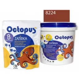 ЭПОКСИДНАЯ ЗАТИРКА OCTOPUS ZATIRKA 2-КОМП. ЦВЕТ КОРИЧНЕВО-ПЕРСИКОВЫЙ 8224 1,25 КГ (8224-1)