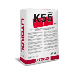 КЛЕЙ ДЛЯ ПЛИТКИ LITOKOL LITOPLUS K55 20 КГ C2TE БЕЛЫЙ (K55B0020)