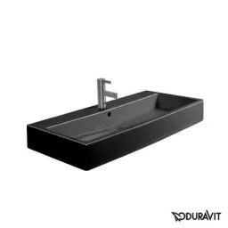 КЕРАМИЧЕСКАЯ РАКОВИНА 100 СМ DURAVIT VERO, ЧЕРНАЯ (0454100800)