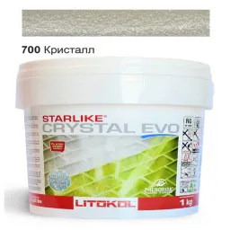 ЭПОКСИДНАЯ ЗАТИРКА LITOKOL STARLIKE EVO CRYSTAL 700 КРИСТАЛЛ (ХАМЕЛЕОН) 1 КГ (CREVO0001)