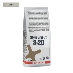 ЦЕМЕНТНАЯ ЗАТИРКА LITOKOL STYLEGROUT 3-20 (SILVER 1) 3 КГ (SG320SLV10063)