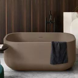 ВАННА ОТДЕЛЬНОСТОЯЩАЯ CIELO ARCADIA DAFNE 130X80 СМ, КОРИЧНЕВАЯ (DABAT-AN)