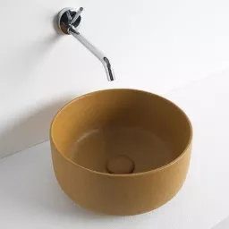 КЕРАМИЧЕСКАЯ РАКОВИНА 35 СМ ARTCERAM COGNAC, SANDS OMBRA CIPRO NATURALE (COL004 18; 00)