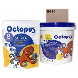 ЭПОКСИДНАЯ ЗАТИРКА OCTOPUS ZATIRKA 2-КОМП. ЦВЕТ КОРИЧНЕВО-КАПУЧИНО 8411 1,25 КГ (8411-1)
