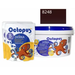 ЭПОКСИДНАЯ ЗАТИРКА OCTOPUS ZATIRKA 2-КОМП. ЦВЕТ КОРИЧНЕВО-КРАСНЫЙ 8248 2,5 КГ (8248-2)