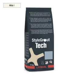 ЦЕМЕНТНАЯ ЗАТИРКА LITOKOL STYLEGROUT TECH 0-20 (WHITE 1) 3 КГ (SGTCHWHT10063)