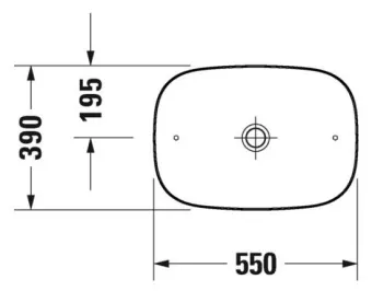 РАКОВИНА 55Х39 СМ DURAVIT ZENCHA, БЕЛЫЙ (2373550079)