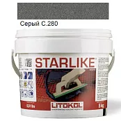LITOKOL STARLIKE CLASSIC C.280 СЕРЫЙ 5 кг ЭПОКСИДНАЯ ЗАТИРКА STRGFN0005