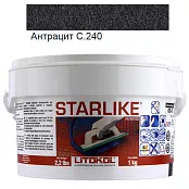 LITOKOL STARLIKE CLASSIC C.240 АНТРАЦИТ 1 кг ЭПОКСИДНАЯ ЗАТИРКА STRSLV0001