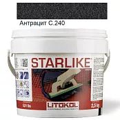 LITOKOL STARLIKE CLASSIC C.240 АНТРАЦИТ 2,5 кг ЭПОКСИДНАЯ ЗАТИРКА STRANT02.5