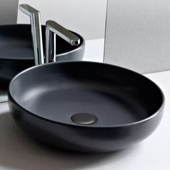 КЕРАМИЧЕСКАЯ РАКОВИНА 45 СМ CIELO SHUI, ЧЕРНЫЙ (SHBA45-N)