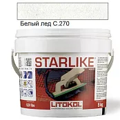 LITOKOL STARLIKE CLASSIC C.270 БЕЛЫЙ ЛЕД 5 кг ЭПОКСИДНАЯ ЗАТИРКА STRBGH0005