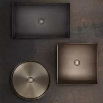 РАКОВИНА НАКЛАДНАЯ 60X35 СМ GESSI HABITO, МЕДЬ МАТОВАЯ (54606-708)