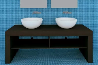 КЕРАМИЧЕСКАЯ РАКОВИНА 52 СМ FLAMINIA FONTE FONTANA, BLACK (FN52L)