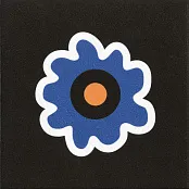 MUTINA MATTONELLE MARGHERITA FLOWER BLACK 20,5X20,5