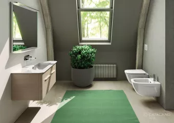 КЕРАМИЧЕСКАЯ РАКОВИНА 80 СМ CATALANO GREEN (180GRUP00)