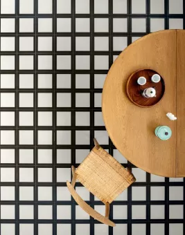 MUTINA MATTONELLE MARGHERITA SQUARE BLACK 20,5X20,5