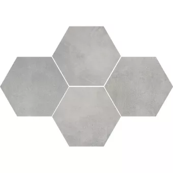 STARGRES STARK GREY MOSAIC HEKSAGON 28.3x40.8
