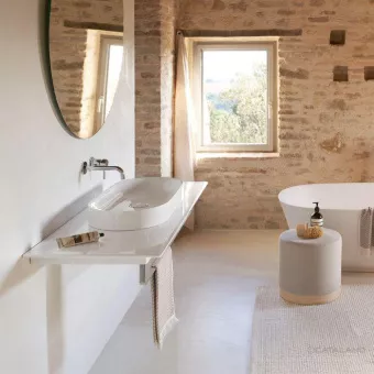 КЕРАМИЧЕСКАЯ РАКОВИНА 70 СМ CATALANO HORIZON, ARGENTO-BIANCO (170AHZBA)