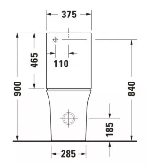 УНИТАЗ ПОДВЕСНОЙ DURAVIT WHITE TULIP, БЕЛЫЙ (2576090000)