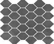 NOWA GALA AQUAMARINA HEKSAGON DARK GREY POL 27X32X0,85