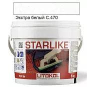 LITOKOL STARLIKE CLASSIC C.470 ЭКСТРА БЕЛЫЙ 5 кг ЭПОКСИДНАЯ ЗАТИРКА STRBAS0005