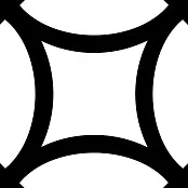 MAYOLICA DISTRICT FIGURE BLACK 20x20