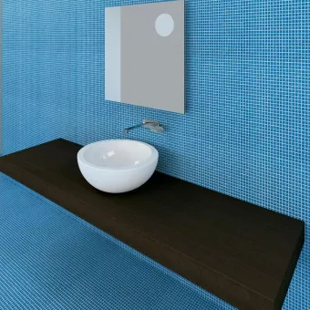 КЕРАМИЧЕСКАЯ РАКОВИНА 52 СМ FLAMINIA FONTE FONTANA, GRAPHITE (FN52L)