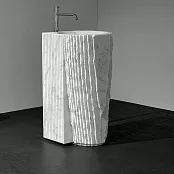 НАПОЛЬНАЯ РАКОВИНА ANTONIO LUPI CONTROVERSO, БЕЛЫЙ (CONTROVERSO MARMO CARRARA)