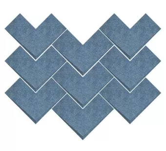 WOW BOHO ELLE BLUE RAKU 20X20