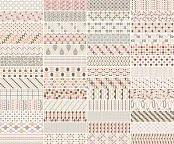 SANTAGOSTINO CERAMICA DECORLINE PATTERNBRICK MULTI WARM 7.3X30 ДЕКОР