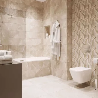 ІНТЕРКЕРАМА CASTELLON БЕЖЕВИЙ РЕЛЬЄФ 2580 241 022/P