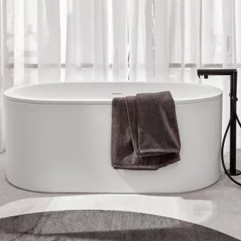 ВАННА ОТДЕЛЬНОСТОЯЩАЯ CIELO ARCADIA CIBELE 160X86 СМ (CIBELE-WHITE+CIBATC-CM)