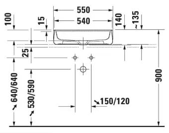 РАКОВИНА 55Х39 СМ DURAVIT ZENCHA, БЕЛЫЙ МАТОВЫЙ (2374553271)