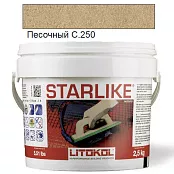 LITOKOL STARLIKE CLASSIC C.250 ПЕСОЧНЫЙ 2,5 кг ЭПОКСИДНАЯ ЗАТИРКА STRSBB02.5